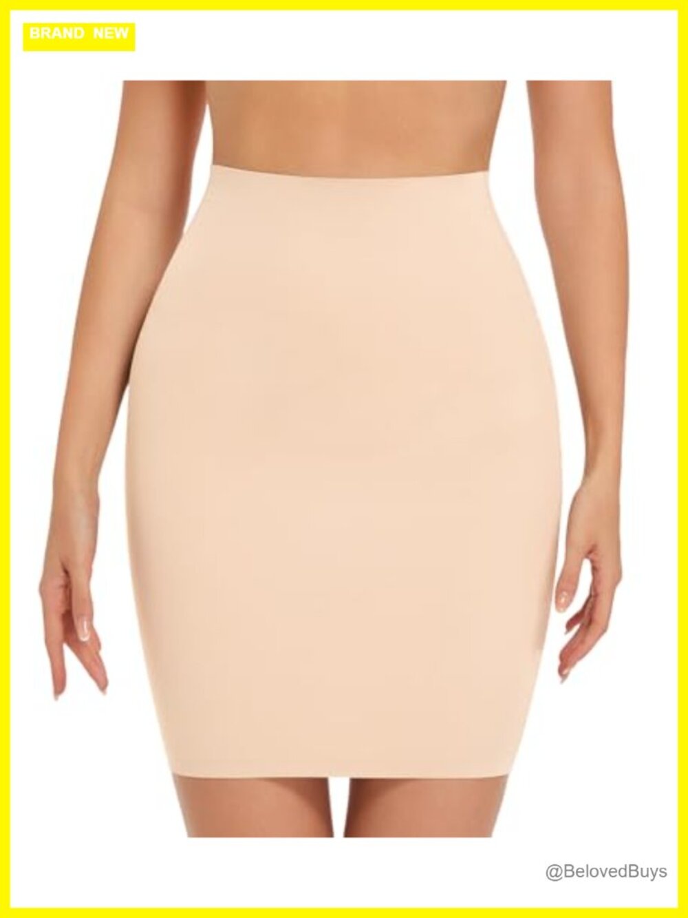 Nylon Elastane Half Slip Shapewear Tummy Control Under Dress